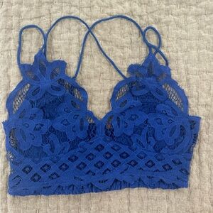 Free People Royal blue bralette